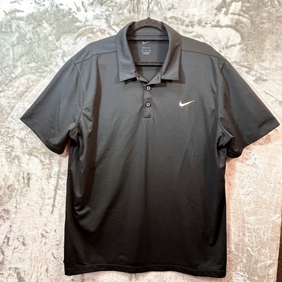 Nike Other - Nike Mens Dri-FIT Victory Polo Shirt Black Short Sleeve CT4581-010 XL Golf Sport